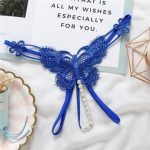 Butterfly Lace Pearl Thong - Image 6