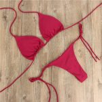 China Imported Solid Color Bikini Set - Image 5