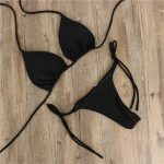 China Imported Solid Color Bikini Set - Image 6