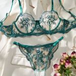 Transparent Embroidey Bra Panty Set - Image 3