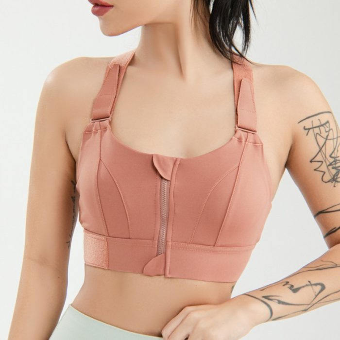 Premium Front Zipper Sports Bra - Image 2