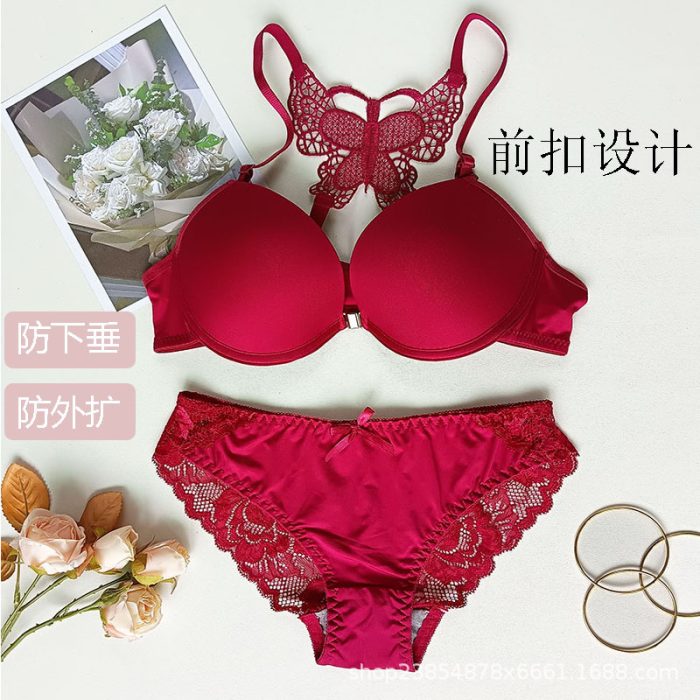Butterfly Push-Up Bra Panty Set - Image 1