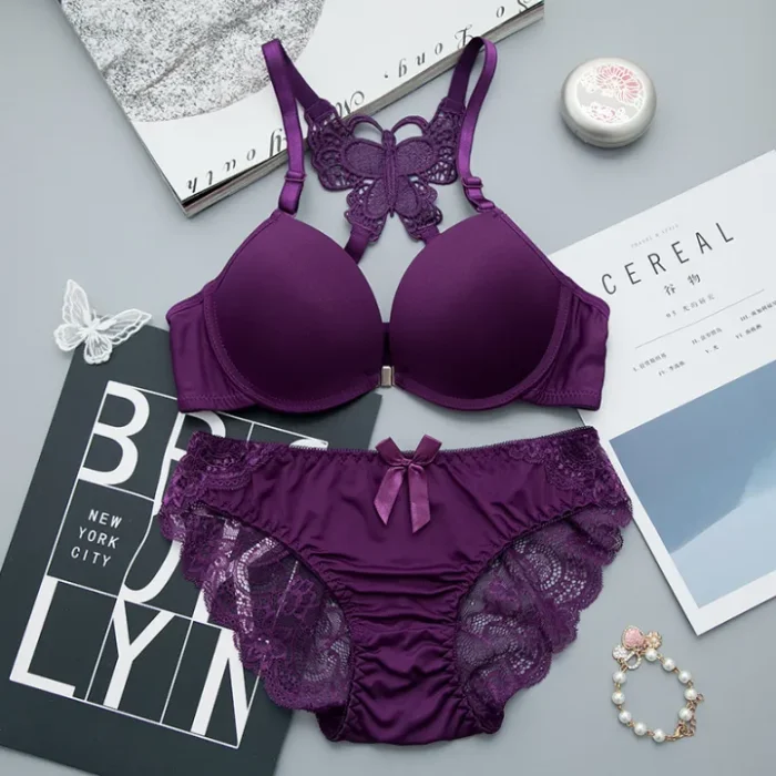 Butterfly Push-Up Bra Panty Set - Image 3