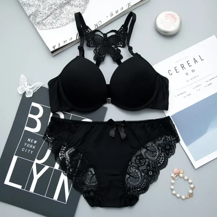 Butterfly Push-Up Bra Panty Set - Image 2