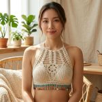 China Imported Embroydary Jute Bra - Image 2
