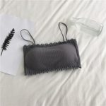 Lace-Trim Sling Back Tube Top Bra - Image 7
