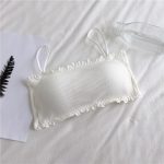 Lace-Trim Sling Back Tube Top Bra - Image 6